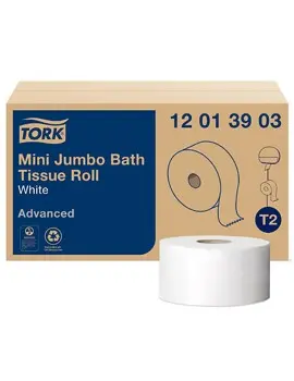 12013903 TORK ADVANCED Papier hygiènique mini jumbo, 1 pli, 12 x 1200'2.webp