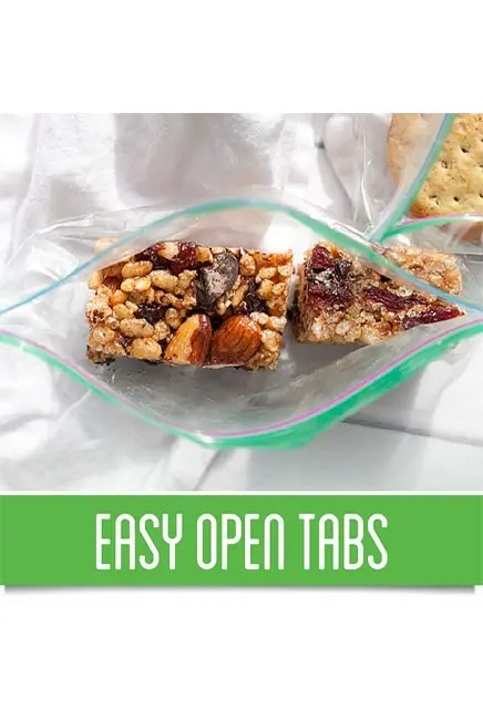 Sacs de collation avec onglets faciles à ouvrir Ziploc, 90 sacs 3.webp