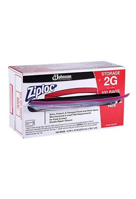 Sacs d'entreposage Ziploc 2 gal, 100 sacs 1.webp
