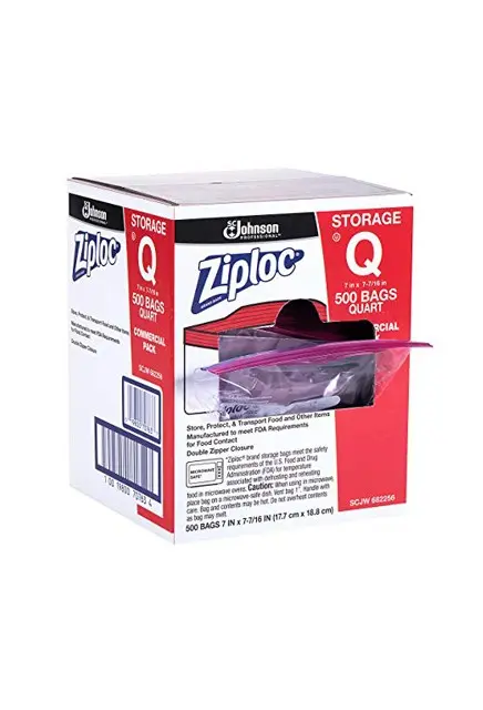 Sacs d'entreposage Ziploc Quart, 500 sacs 1.webp