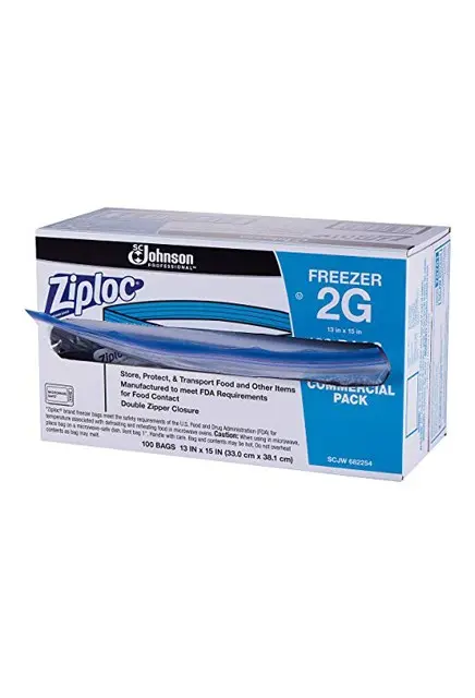 Sacs pour congélateurs Ziploc 2 gal , 100 sacs 1.webp