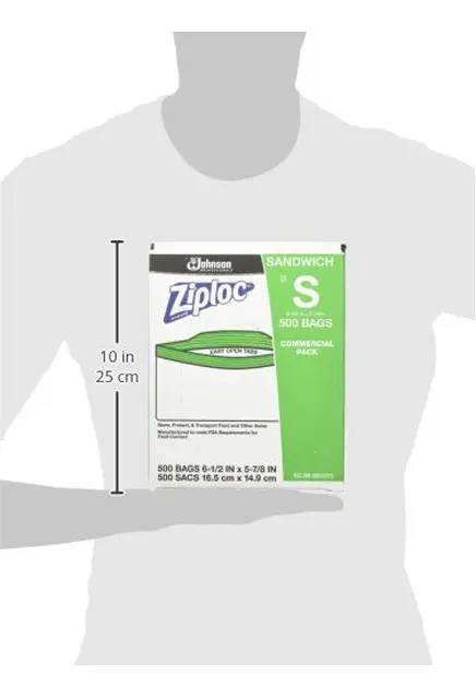 Sacs à sandwich refermables Ziploc, 500 sacs 5.webp
