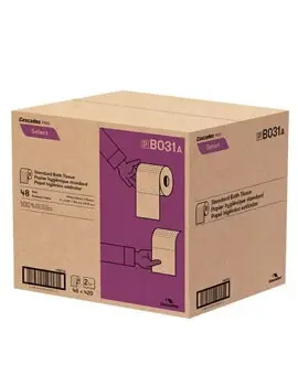 B031 SELECT Papier hygiénique régulier 2 plis, 48 x 420 par caisse2.webp