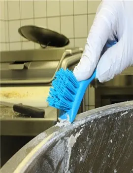 Brosse avec rebord grattoir ferme pour service alimentaire 4.webp