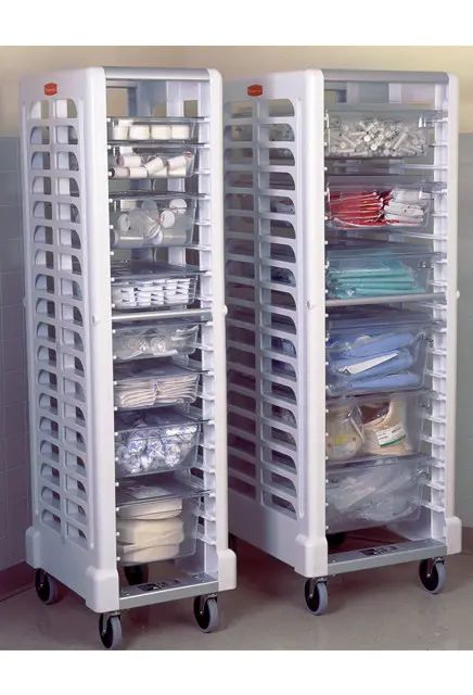 Chariot noir pour plateaux alimentaires 1.webp