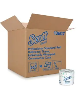 Papier hygiénique Scott Essential 13607, 2 plis, 20 x 550 par caisse2.webp