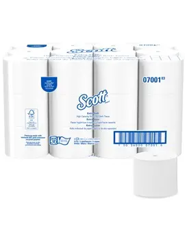 Papier hygiénique Scott Essential 07001 sans noyau, 36 x 800 par caisse2.webp