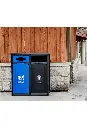 AURA Station extérieur double pour le recyclage mixte 64 gal 1.webp
