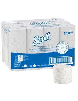 Papier hygiénique petit noyau Scott Pro 47305, 2 plis, 36 x 1100 par caisse2.webp