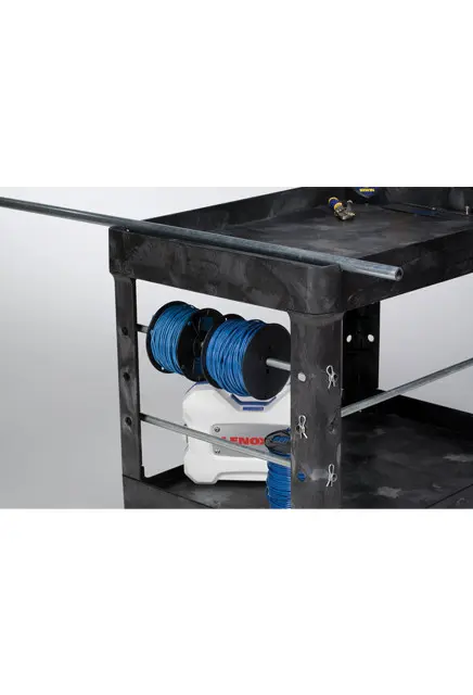 Chariot utilitaire à 2 tablettes 26 x 55 Rubbermaid 4546 5.webp