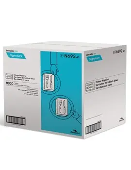 N692 Signature, Serviettes de table blanches 15 x 15, 1000 feuilles3.webp