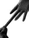 Precious Grip Gants en nitrile sans poudre, 8 mil, noir 1.webp