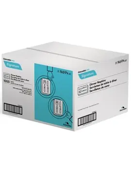 N694 Signature, Serviettes de table blanches 14 x 14, 1000 feuilles3.webp