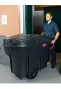 Collecteur mobile à déchets Rubbermaid 9W73 Méga Brute3.webp