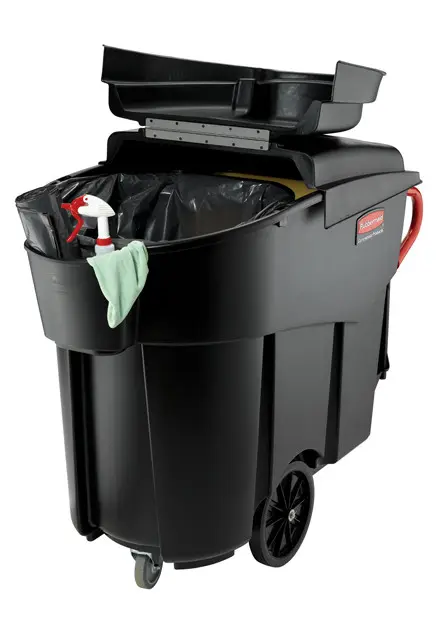 Collecteur mobile à déchets Rubbermaid 9W73 Méga Brute7.webp
