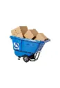 Chariot basculant rotomoulé et remorquable 1 2 verge cube Rubbermaid 13055.webp