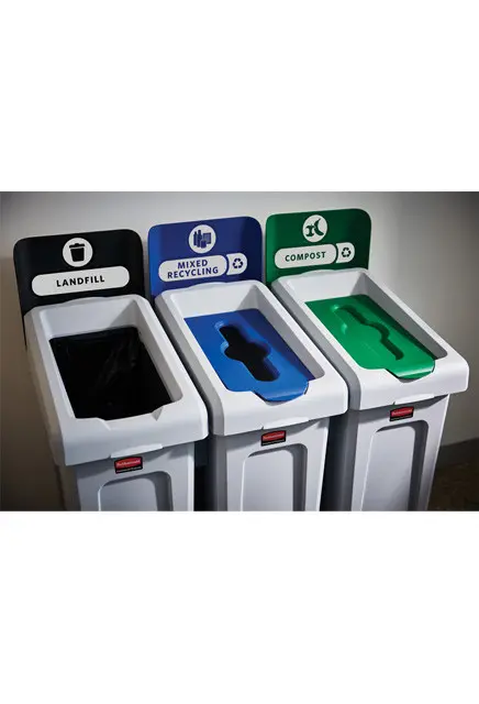Étiquettes de recyclage et déchets pour station de recyclage SLIM JIM4.webp