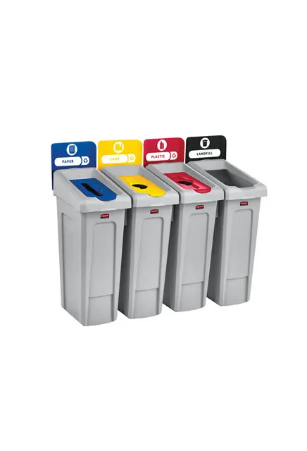 Étiquettes de recyclage et déchets pour station de recyclage SLIM JIM3.webp