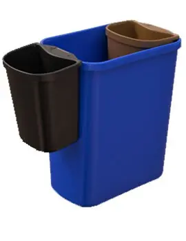 TRISOURCE Corbeille d'appoint pour poubelle de bureau 4L2.webp