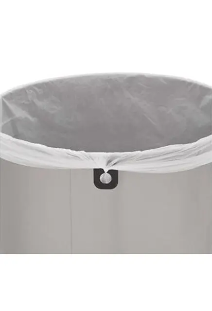 REFINE Poubelle ronde en acier inoxydable avec couvercle3.webp