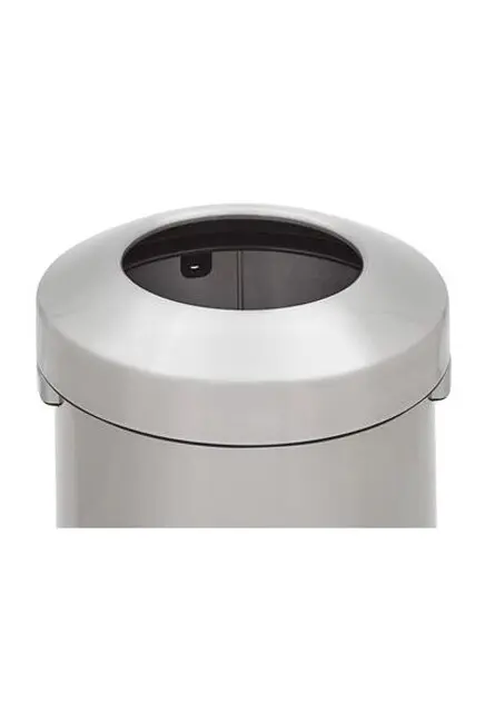 REFINE Poubelle ronde en acier inoxydable avec couvercle2.webp