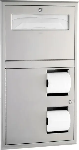 Combo distributeur pour couvre-siège et papier hygiénique