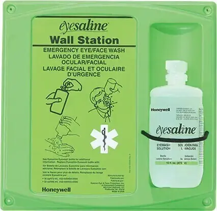 Support mural pour douche oculaire