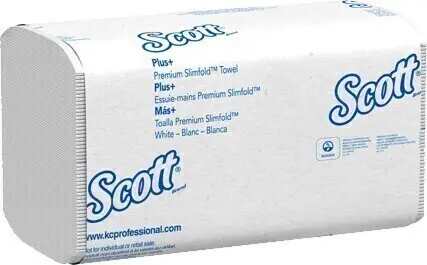 04442 SCOTT Essuie-mains pli multiple blanc, 24 x 90 feuilles