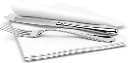 N694 Signature, Serviettes de table blanches 14" x 14", 1000 feuilles 63 caisses par palette