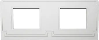 Cadre de signalisation double pour poubelle VISION