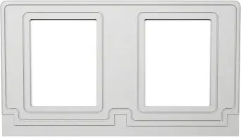 Cadre de signalisation double pour poubelle VENTURE