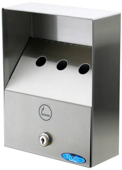 908 Cendrier mural en acier inoxydable 0,2 gal