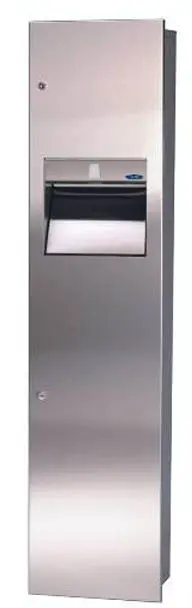 Grande unité distributeur de papier à plis multiple et poubelle