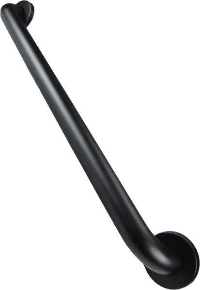 Barre d'appui en acier inoxydable antimicrobienne, noir