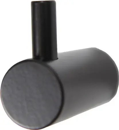 Crochet de salle de bain en acier inoxydable noir