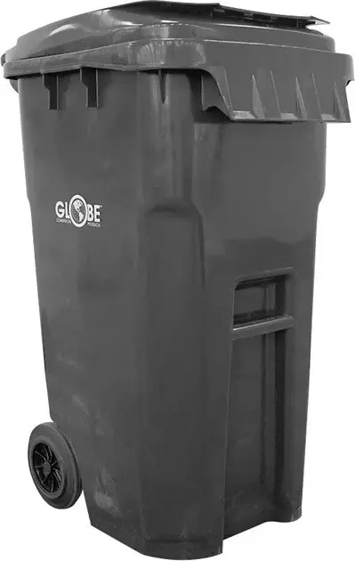 Bac à déchet sur roue avec couvercle 65 gal