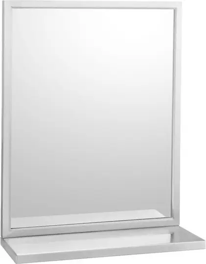 Miroir avec tablette et cadre soudé