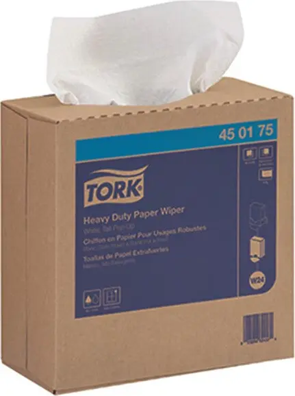 TORK 450175 Chiffons en papier blanc ultra-résistant, boîte pop-up