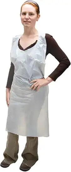 Tablier en polyéthylène jetable