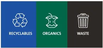 Étiquette pour poubelles en anglais SESSANTA