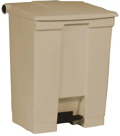 LEGACY Poubelle à pédale en plastique 18 gal