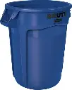 2620 BRUTE Poubelle de recyclage ronde bleu 20 gal