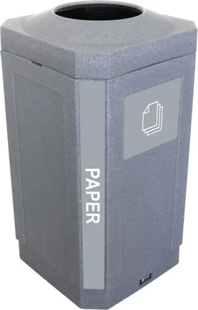 OCTO Poubelle pour le recyclage du papier 32 gal