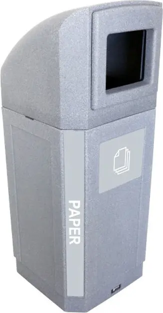 OCTO Poubelle extérieure pour le recyclage du papier 32 gal