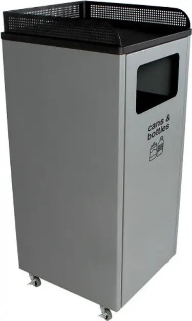 COURTSIDE Poubelle pour le recyclage avec plateau 32 gal