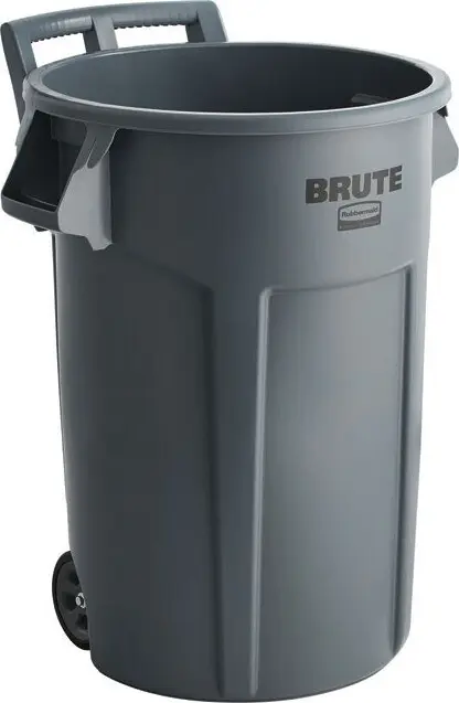2131929 BRUTE Poubelle rounde sur roue 44 gal