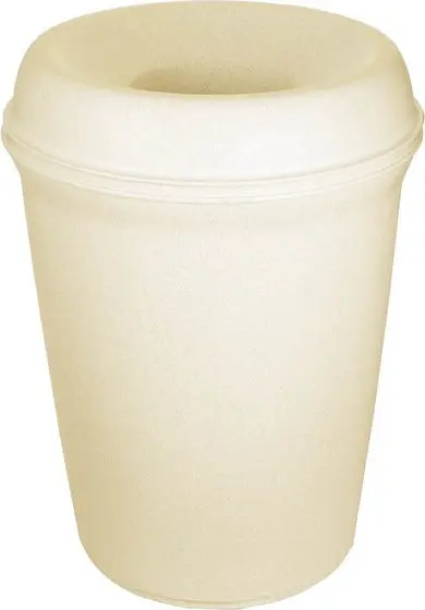 9058 ATRIUM Poubelle ronde avec couvercle 35 gal