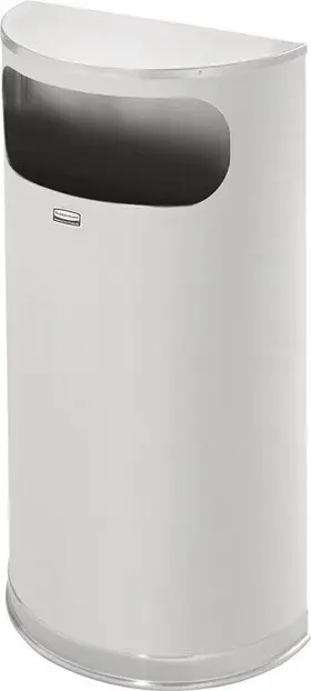FGSO8 Poubelle en acier inoxydable en demi-cercle 9 gal
