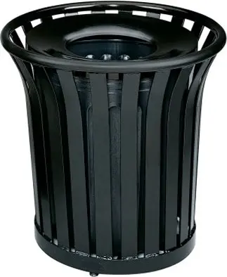 AMERICANA Poubelle extérieure avec couvercle 36 gal