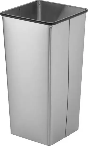 Poubelle en acier inoxydable sans couvercle